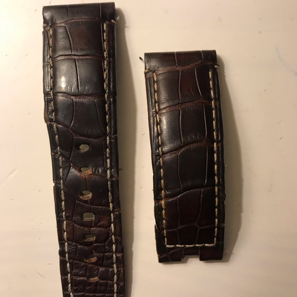 Panerai watch strap brown leather